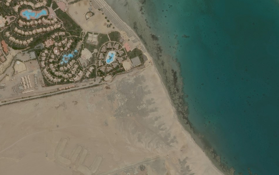 costruzione di un complesso turistico, superficie 550.000 mq, volume 800.000 mc | Marsa Alam, Egitto | progettazione stradale, tecnologica e infrastrutturale idraulica preliminare | 2008